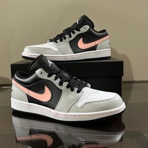 Air Jordan 1 Low grey fog bleached coral